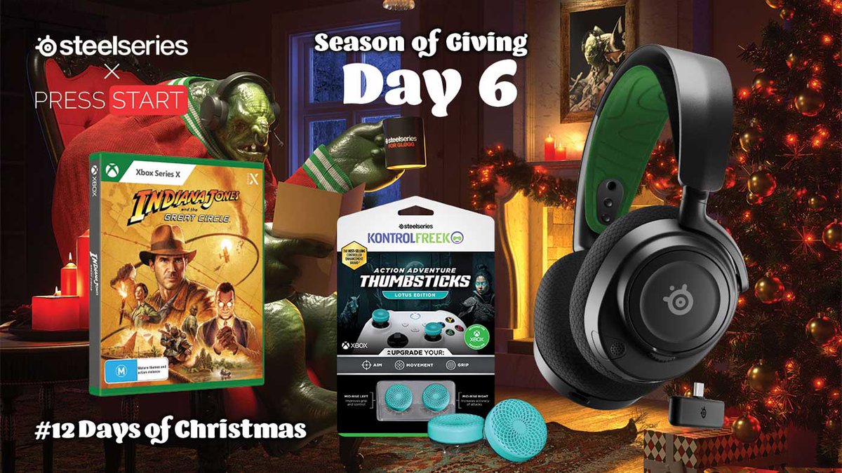 WIN: Indiana Jones And The Great Circle And A SteelSeries Arctis Nova 7X Wireless Headset press-start.com.au/win/2024/12/09…

<a href="/SteelSeriesANZ/">SteelSeriesANZ</a>