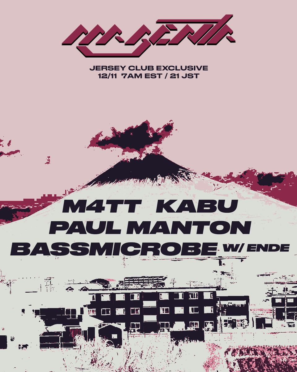 I would like to announce that Wednesday Night MAGENTA will be held on 12/11 21:00JST or 7:00EST. Please enjoy Jersey Club Exclusive with those great line up.
今度のWednesday Night MAGENTAはJersey Club Exclusive以下のつよつよラインアップでお届けします！