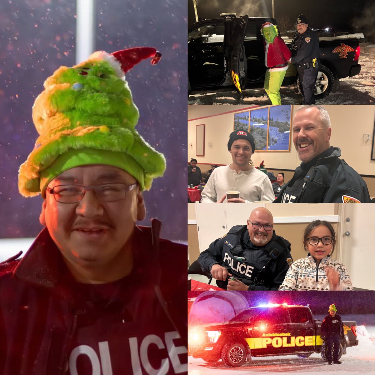 APScops's tweet photo. T’is the season for Christmas parades in APS land. Dokis and Jocko Point residents enjoyed various floats, treats, and even witnessed the Grinch being arrested. #apscops #christmasparade2024 #CommunityEngagement #xmasjoy https://t.co/oeZb4u6MYX