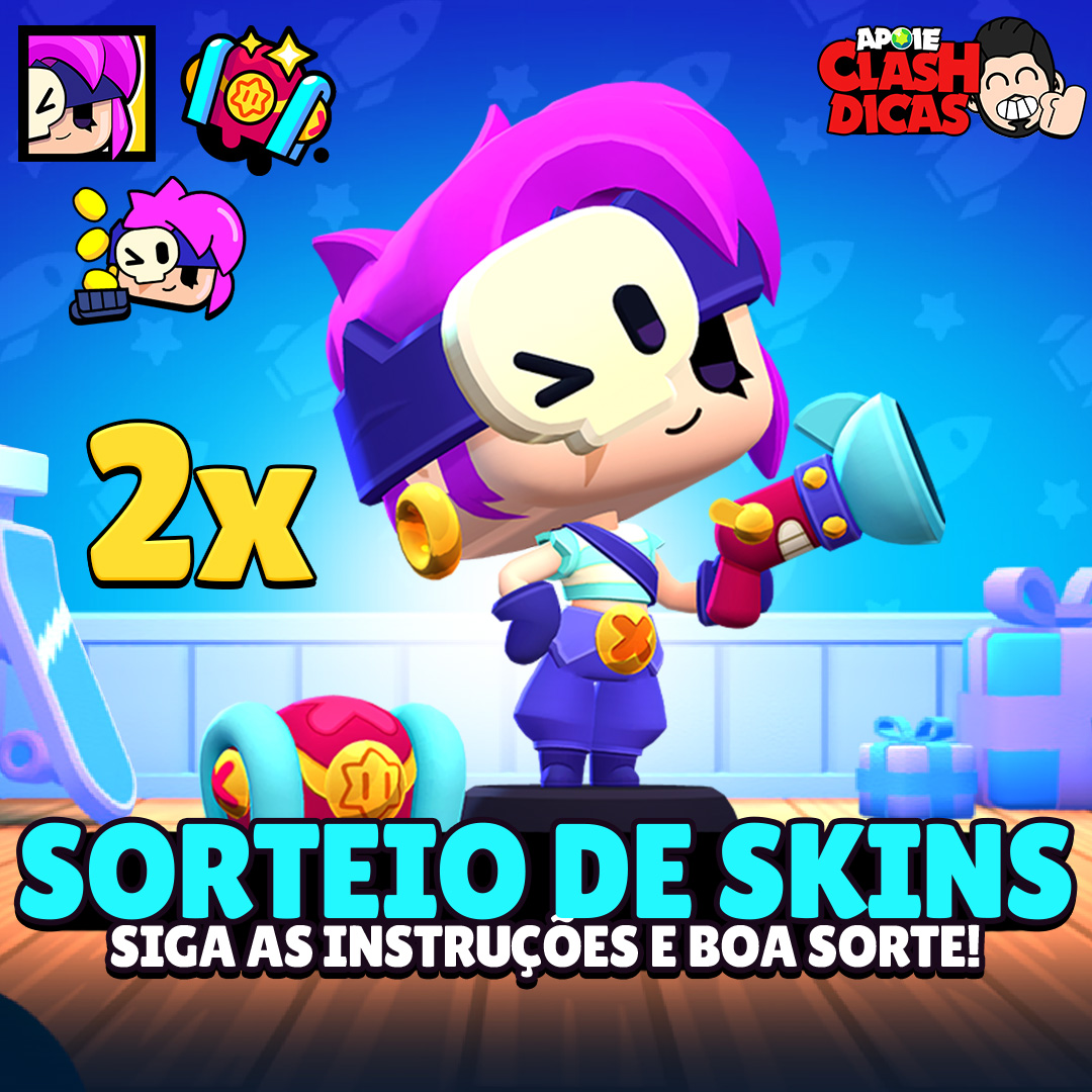 BrawlStarsDicas's tweet photo. 🍀 Sorteio de Skins da Penny POP! 💣🏴‍☠️ #PopPennyGiveaway

Como participar:
❤️ Dê Like
🔁 Retweet
👤 Siga @BrawlStarsDicas e @PortalGameSUPER

Serão 2 vencedores e o Resultado sai dia 14 de Dezembro 🌟

#GiftedBySupercell #BrawlStars #BrawlTalk 🎁 https://t.co/JfUhbBfjWS