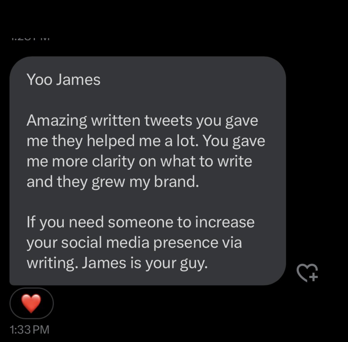 James tweet media
