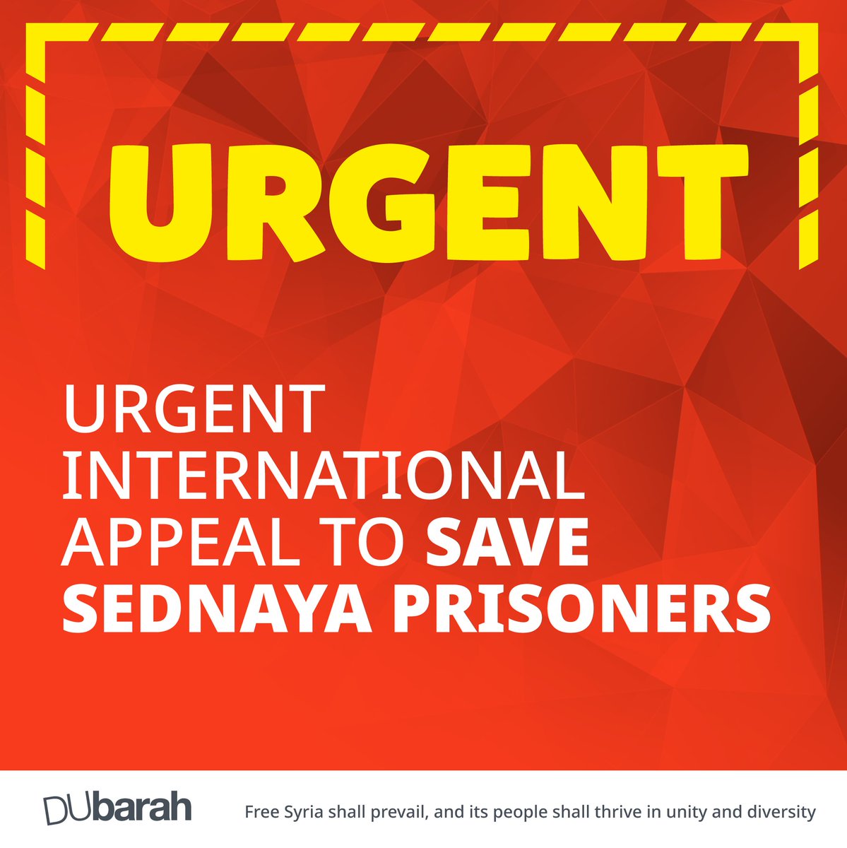 Syrian Civil Defense races to access 3 hidden floors in Sednaya Prison, sealed by advanced gates needing special codes. Rescue is impossible without urgent global support. We call on organizations, experts, and governments to act now!
#Syria #SednayaPrison  #UrgentAction