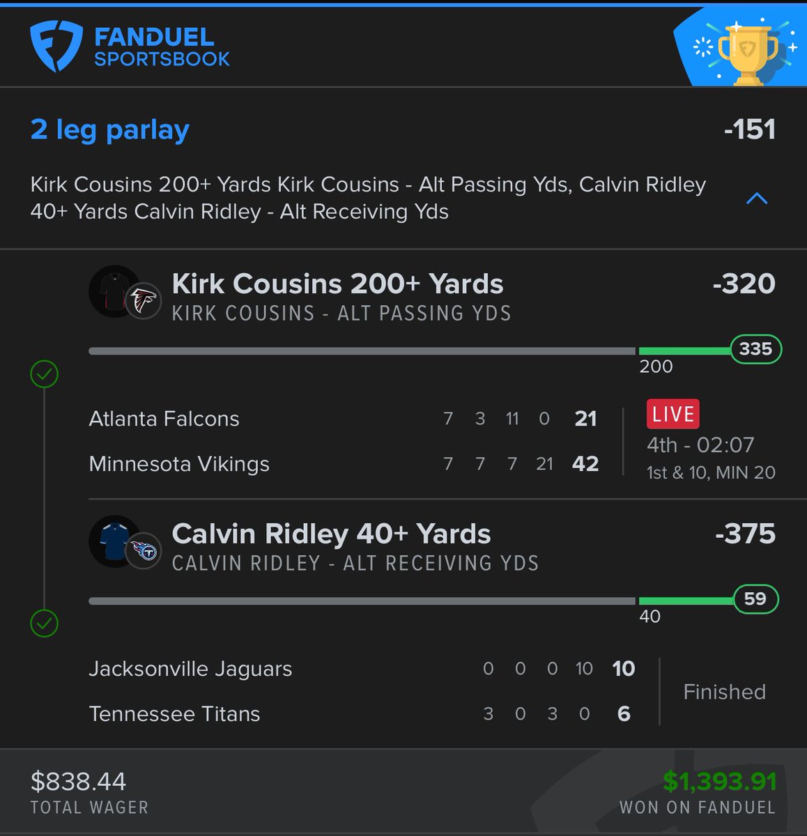 SGPAnalystDad's tweet photo. 😡Revenge Narrative 😡

Best Bet Roll 4 ✅

Turned 1U into 14U in 4 bets!

📚Powered by @yourlinemate https://t.co/ZzgDy1LgH2