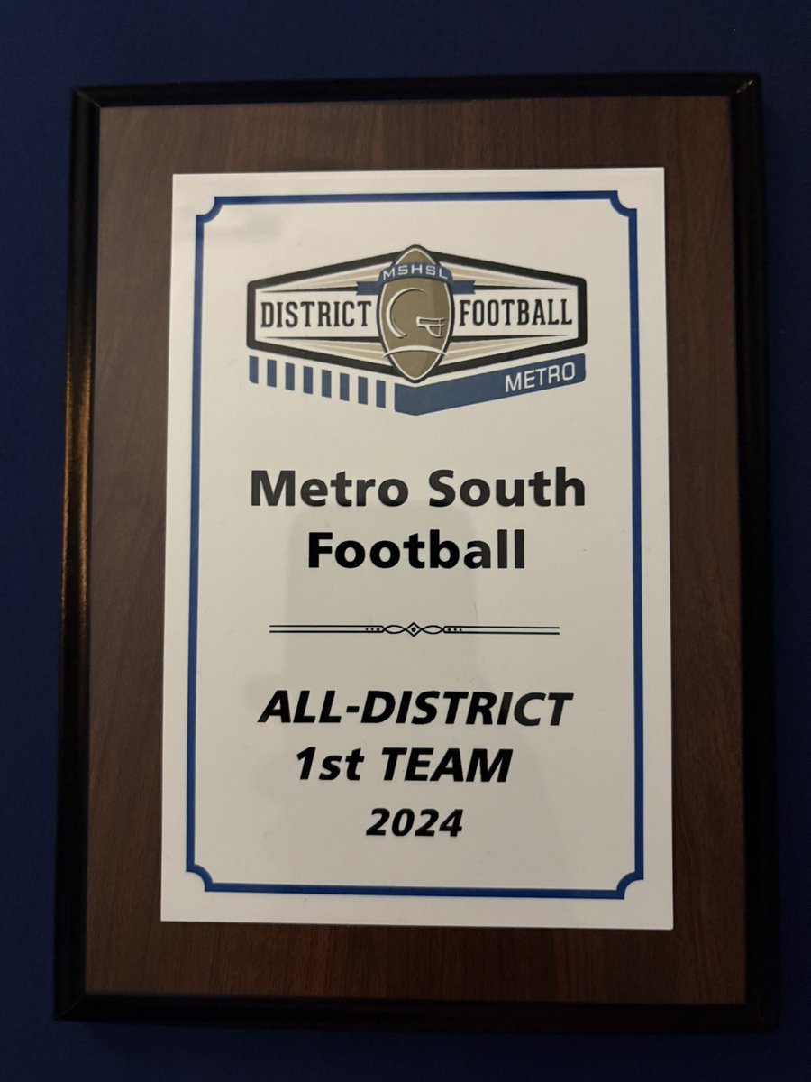 BierlyMarshall's tweet image. Blessed to be named first team all district OL