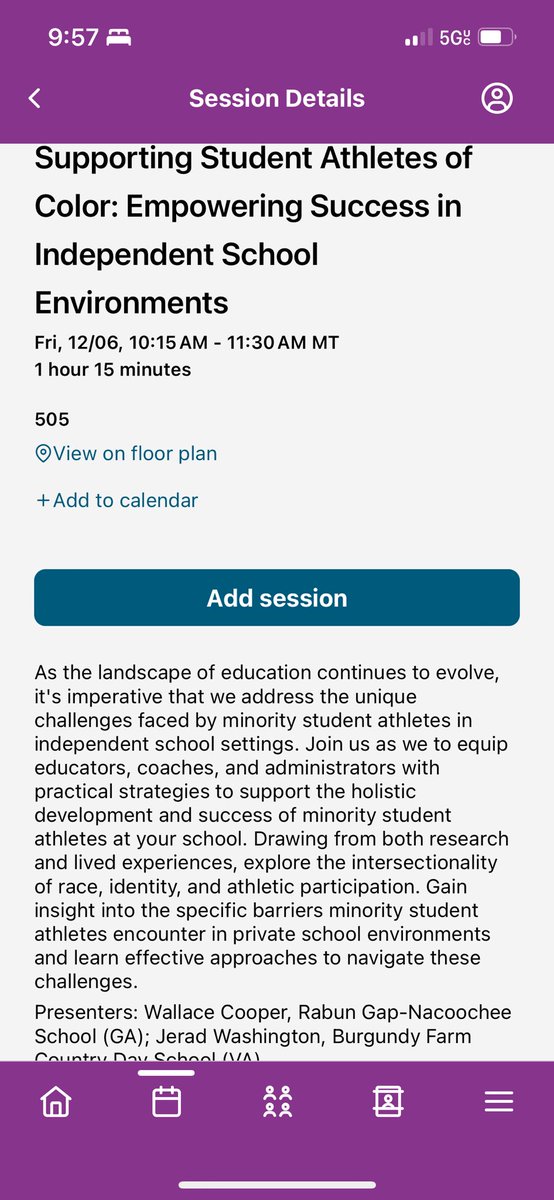 Great Honor to present about minority student-athletes in independent schools. 

Thank you PoCC #NAISPoCC