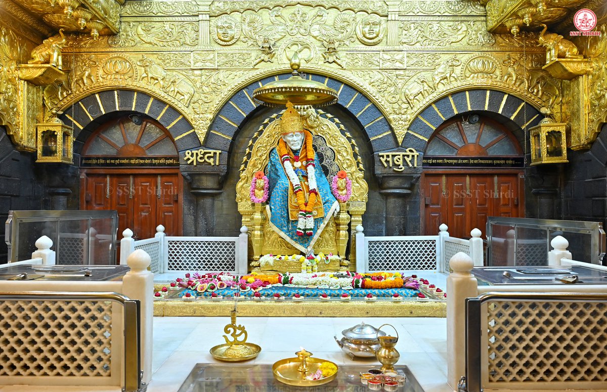 SSSTShirdi's tweet photo. *!! ॐ साई राम !!*
*श्री साईबाबा संस्थान विश्वस्त व्यवस्था,शिर्डी*
*!! ॐ Sai Ram !!*
*Shri Saibaba Sansthan Trust, Shirdi*
≈≈≈≈≈≈≈≈≈≈≈≈≈≈≈≈≈ *आरती :-शिर्डी माझे पंढरपुर* 
 *सोमवार ०९ डिसेंबर २०२४*   
*Aarti :-Shirdi Majhe Pandharpur*
*Monday 09 Dec 2024* https://t.co/Y7jNbSkjEn