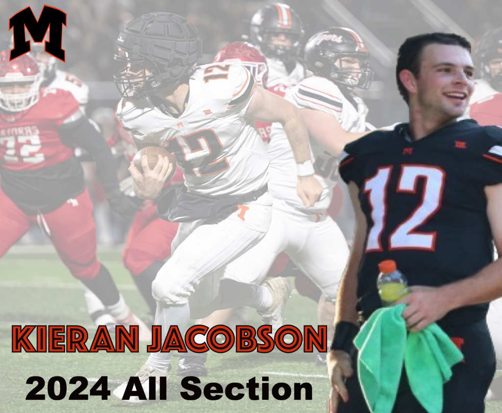 Anthony Vitti (@vitron5) on Twitter photo Congratulations to senior captain <a href="/KieranJaco10559/">Kieran Jacobson</a> for his selection to the 2024 All-League and All-Section teams. QB1 led <a href="/MamkFootball/">Mamaroneck Football</a> with over 1000 yards passing and 500 yards rushing, and was masterful in running our offense all year. #ProtectTheM Congratulations to senior captain <a href="/KieranJaco10559/">Kieran Jacobson</a> for his selection to the 2024 All-League and All-Section teams. QB1 led <a href="/MamkFootball/">Mamaroneck Football</a> with over 1000 yards passing and 500 yards rushing, and was masterful in running our offense all year. #ProtectTheM