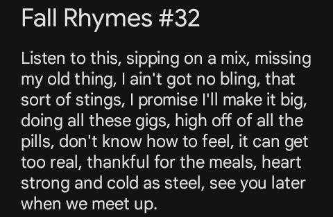 OCTkingfall's tweet photo. Fall Rhymes #32
Beat/instrumental > #Plusma - Relax
#Hiphop #Rap #Music #Poetry https://t.co/rt3LRbU9jW