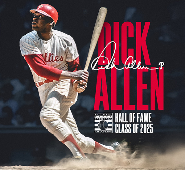 Well deserved. I saw Allen hit what may have been the longest home run in history. It cleared the Coca-Cola sign on top of the left field stands in Connie Mack Stadium. It was never accurately measured because it was still gaining altitude when it disappeared from sight. Bravo.