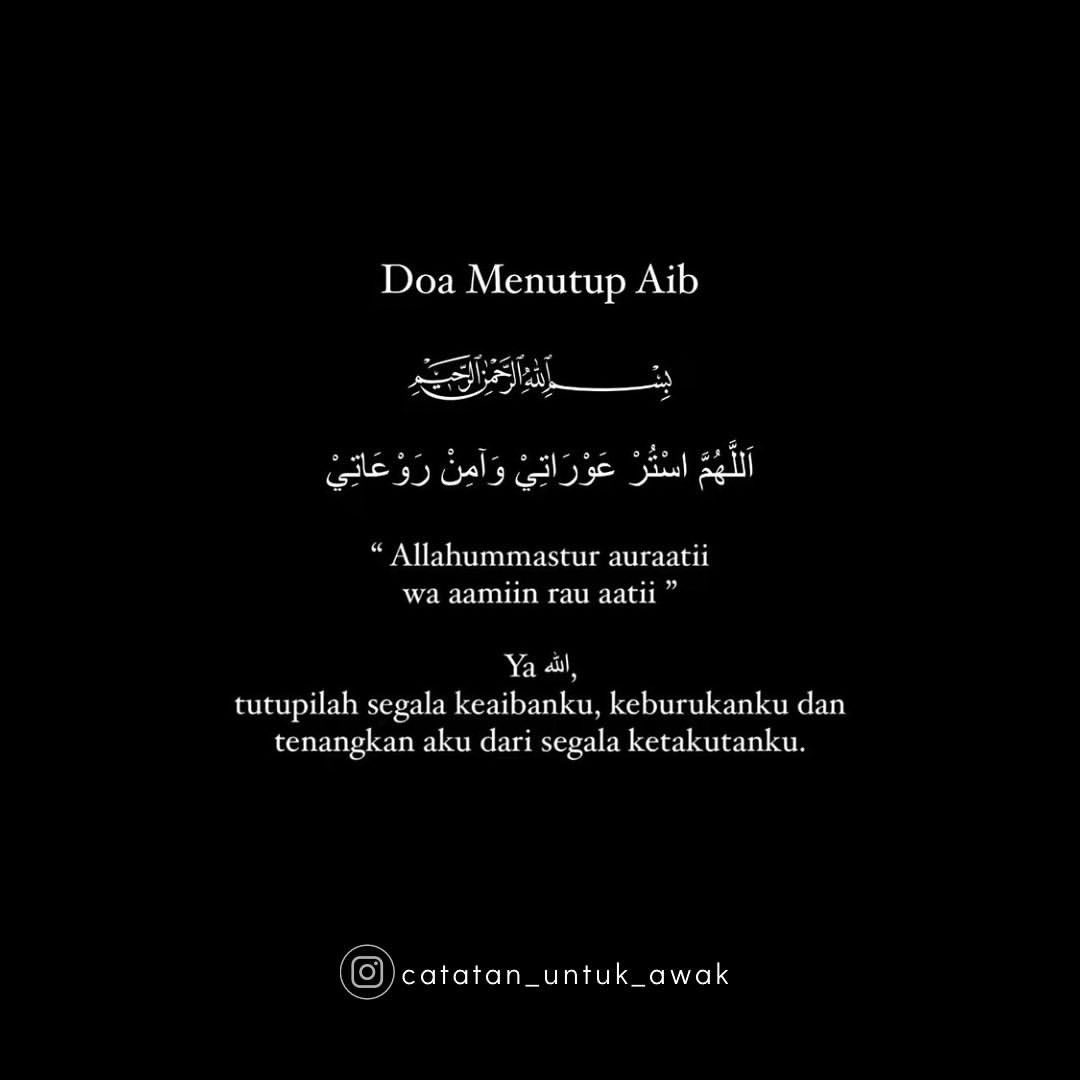 "Doa Menutup Aib"