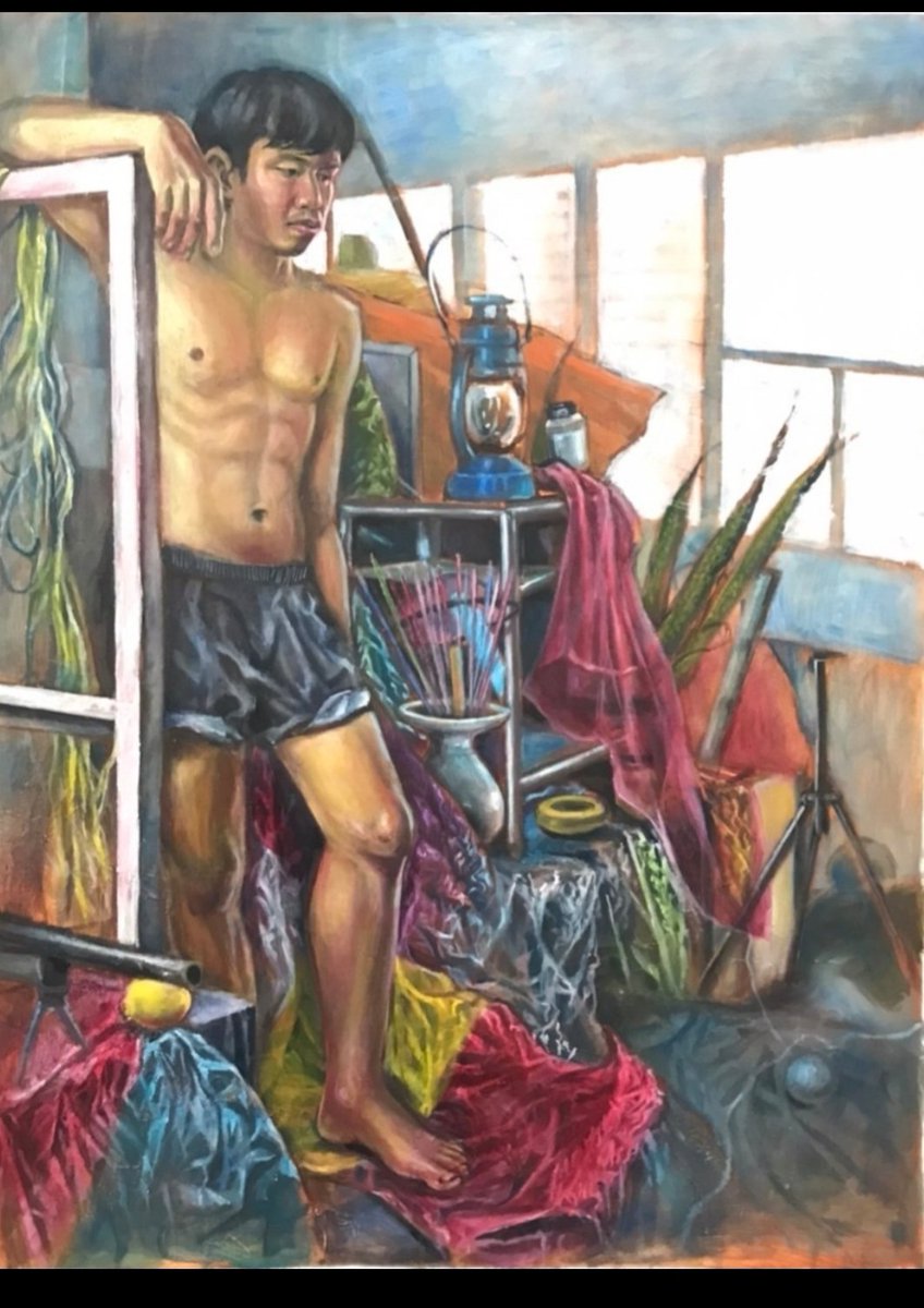 yuupa64's tweet photo. Portrait 0
180*150 cm.
Oil painting on canvas.

ฝึกวาดคนเหมือน สังเกตจากคนที่ยื่นเป็นเเบบ

#art #contemporaryart #fineart #paintings #artist #portrait #COLORS https://t.co/zAhepIShYu