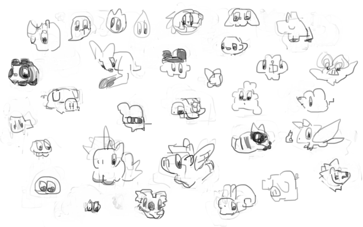 Bunninsula's tweet photo. Original pets, save Mametchi and Navi 
#Tamagotchi  #Zelda #art #artwork #kawaii #pets https://t.co/qsVMQL6R0y