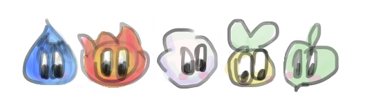 Bunninsula's tweet photo. Elemental pets: Tear, Flame, Wind, Sprout, and Leaf
#art #artwork #cute #kawaii #pets https://t.co/gcCgdyS5JB