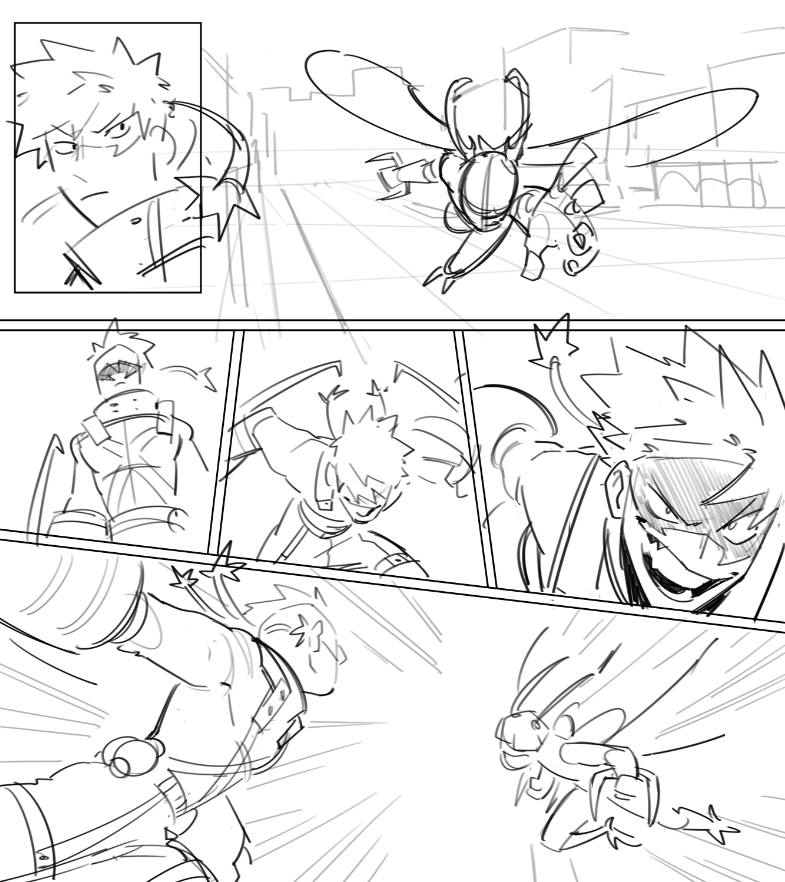 also!! I completely forgot to mention this sooner but we reached the goal for the scammers to lovers comic 😭😭
I'm overwhelmed by the support I've gotten for it, and I'll be cleaning it all up and posting it soon once I'm done with this semester! Here's a sneak peak: