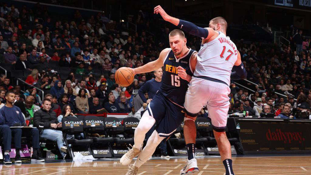 TheStatSquatch's tweet photo. Nikola Jokic since yesterday:

104 PTS
30 REB
16 AST

It’s the first time in NBA history that a player has gone for 100+ points, 30+ rebounds and 15+ assists in a two-day span. https://t.co/CpINwe4pGU