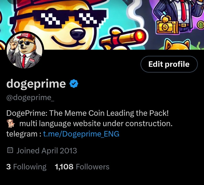 dogeprime_'s tweet photo. @X Blue Checkmark Live
The DogePrime era has begun! ๐๐ฅ
We're here to make waves in the #Cardano ecosystem with $DOGEPRIME.
The journey to the moon is just getting started. ๐
Follow @dogeprime_ for updates, fun, and surprisesโdonโt miss out on the adventure!
#DogePrime #MemeCoin #Cardano $ADA