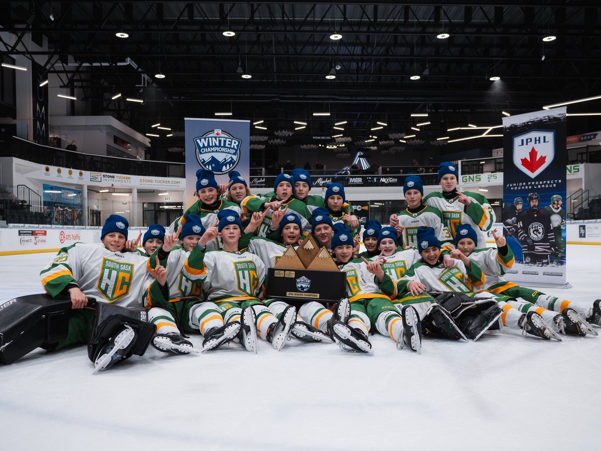 JrProspectsHL's tweet photo. ❄️YOUR 14U WINTER CHAMPIONS // SOUTH SASK HC!!!❄️

South Sask gets in done in EMPHATIC fashion to take home the 14U Division. Congratulations!! @SouthSask_JPHL 

#BauerWinterChampionships https://t.co/xFDtgD9tt9