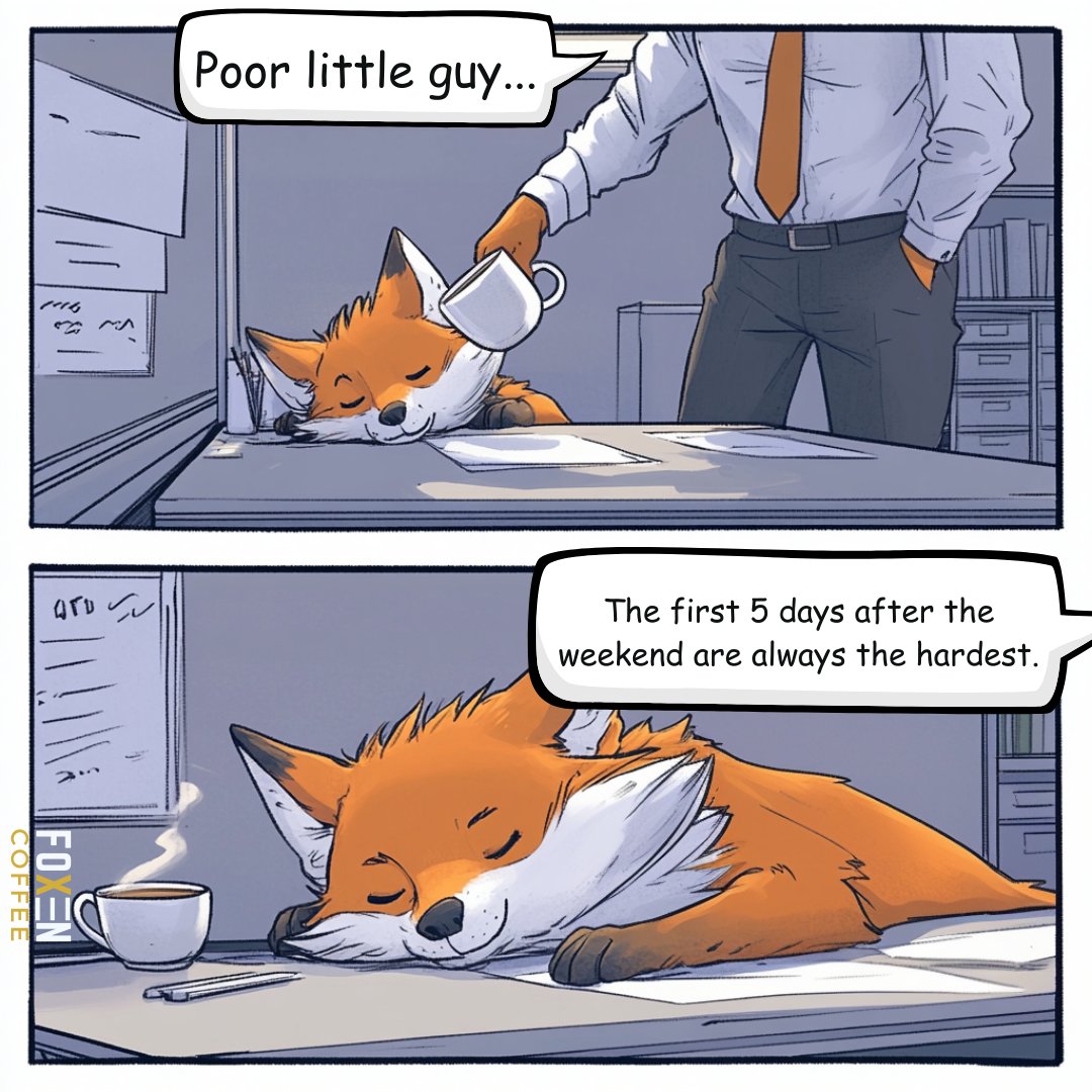 FoxenCoffee's tweet photo. My 5-day loading screen. 🦊☕️ https://t.co/yFvjxgpz3N