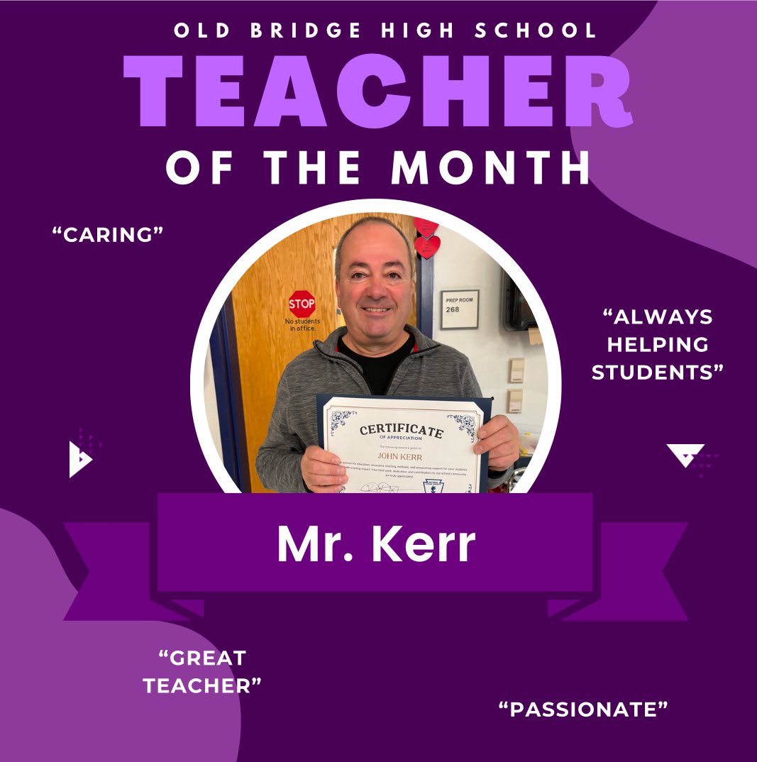 Congratulations to our December Seniors and Teacher of the Month! 🎉