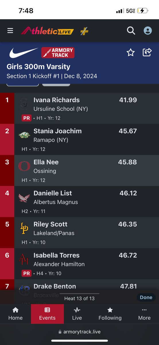 Ivanarichtrack's tweet photo. First meet back with a pr of 41.99!! No blocks or spikes. https://t.co/kfzfe552pw