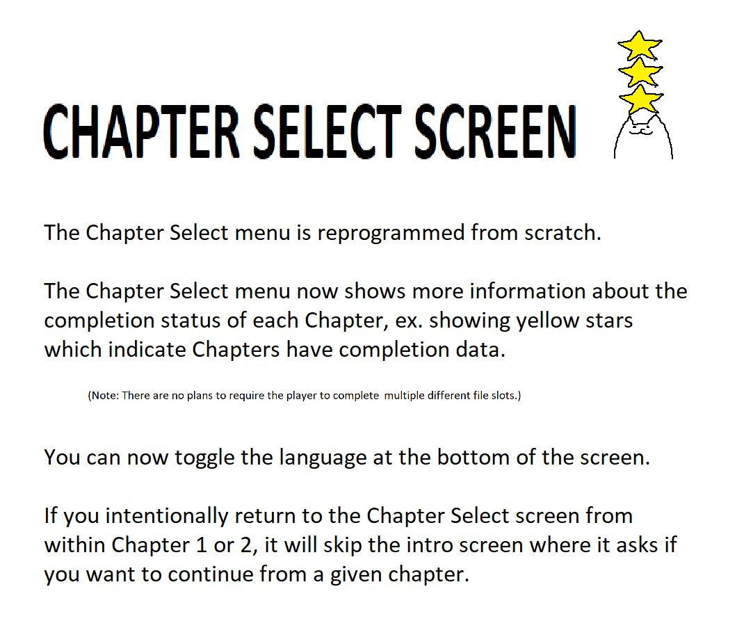 Game Chapter Select Screen DELTARUNE CHAPTER 1 + 2 LTS VERSION Another patch has been uploaded to ...