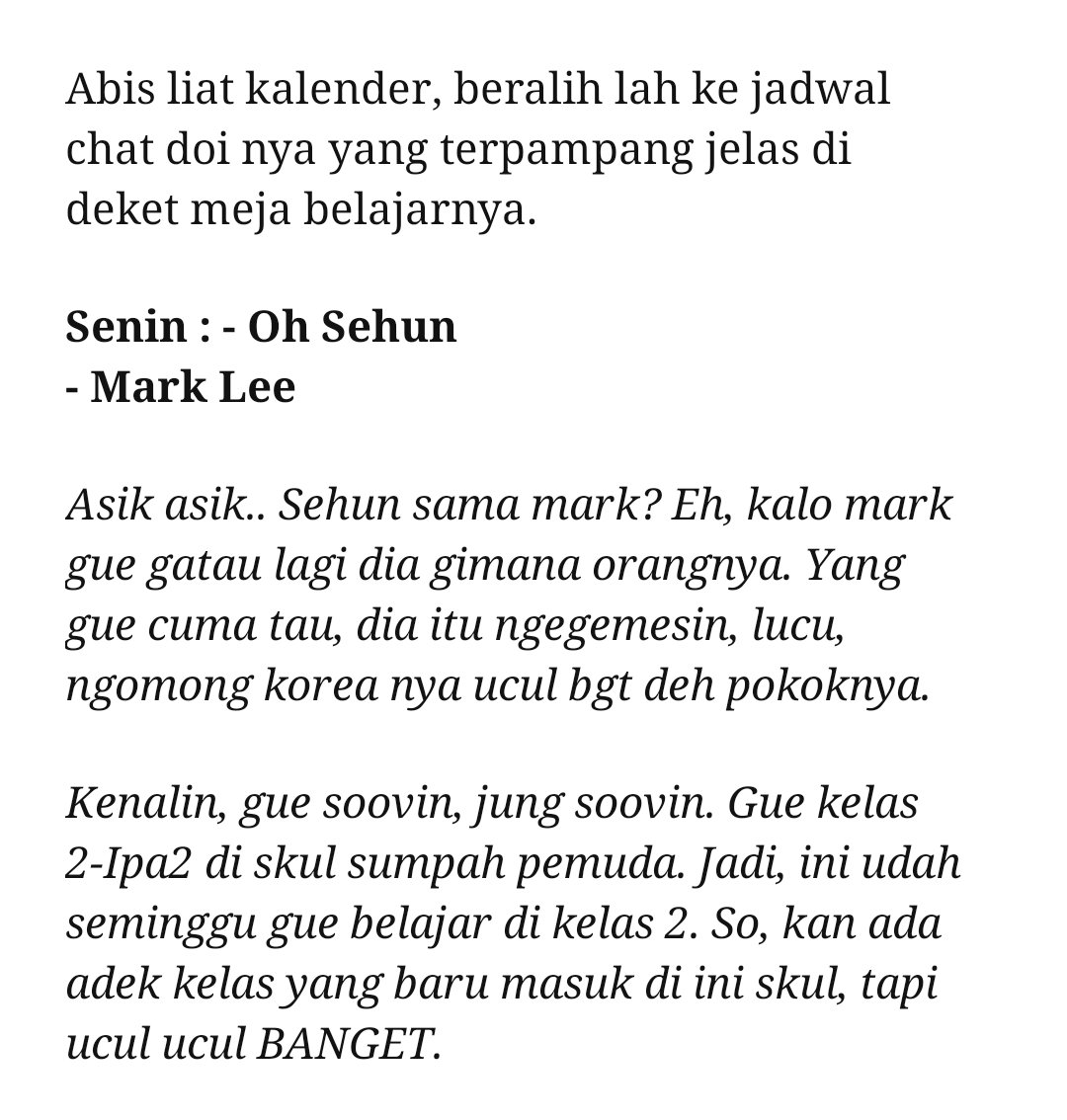 Kalo ditulis tahun sekarang kayaknya gue udah dihujat