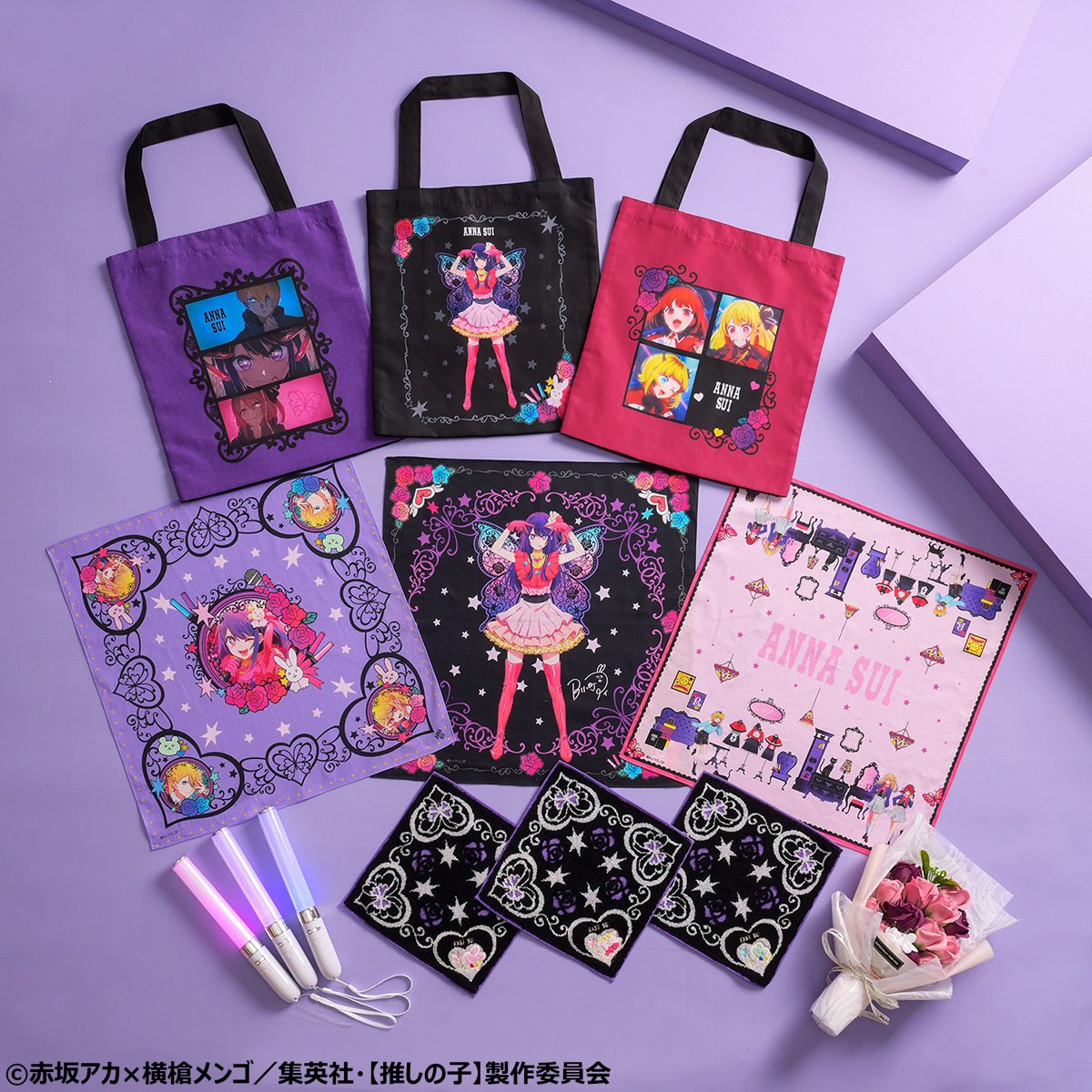 推しの子　ANNA SUI 缶バッジ　黒川あかね　受注生産リュックバッグ購入特典 推しの子】×ANNA SUI 推し活リュック（缶バッジ付）【再販