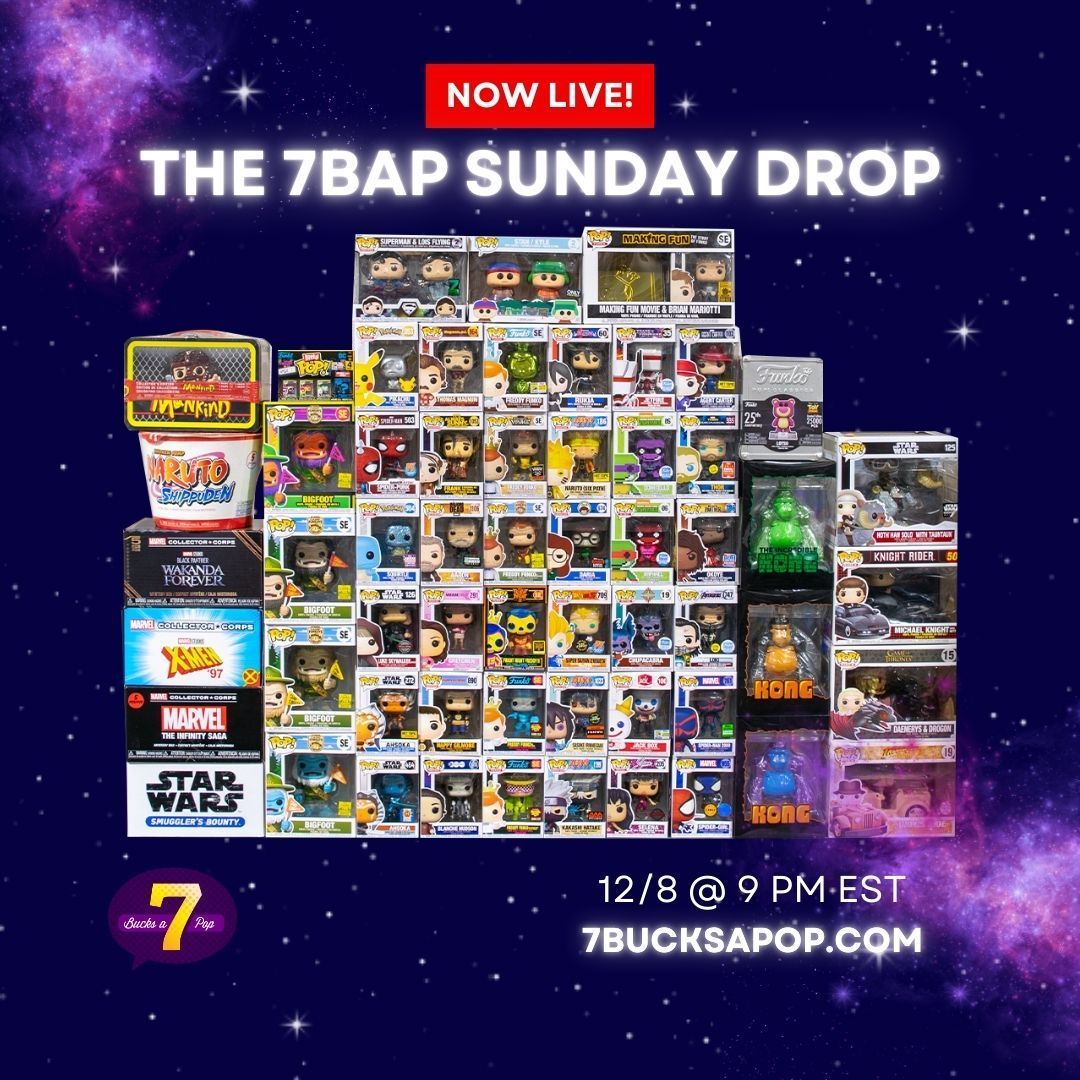 7BucksAPop's tweet photo. 🚀 Houston, the Sunday Drop is NOW LIVE!

A cosmic lineup of grails has landed—don’t miss your chance to snag one for your collection! 🌌✨

Tap here to shop: https://t.co/3udcUuXM0B

#7BAP #SundayPopDrop #FunkoPop #Grails https://t.co/u5YaL87vJg