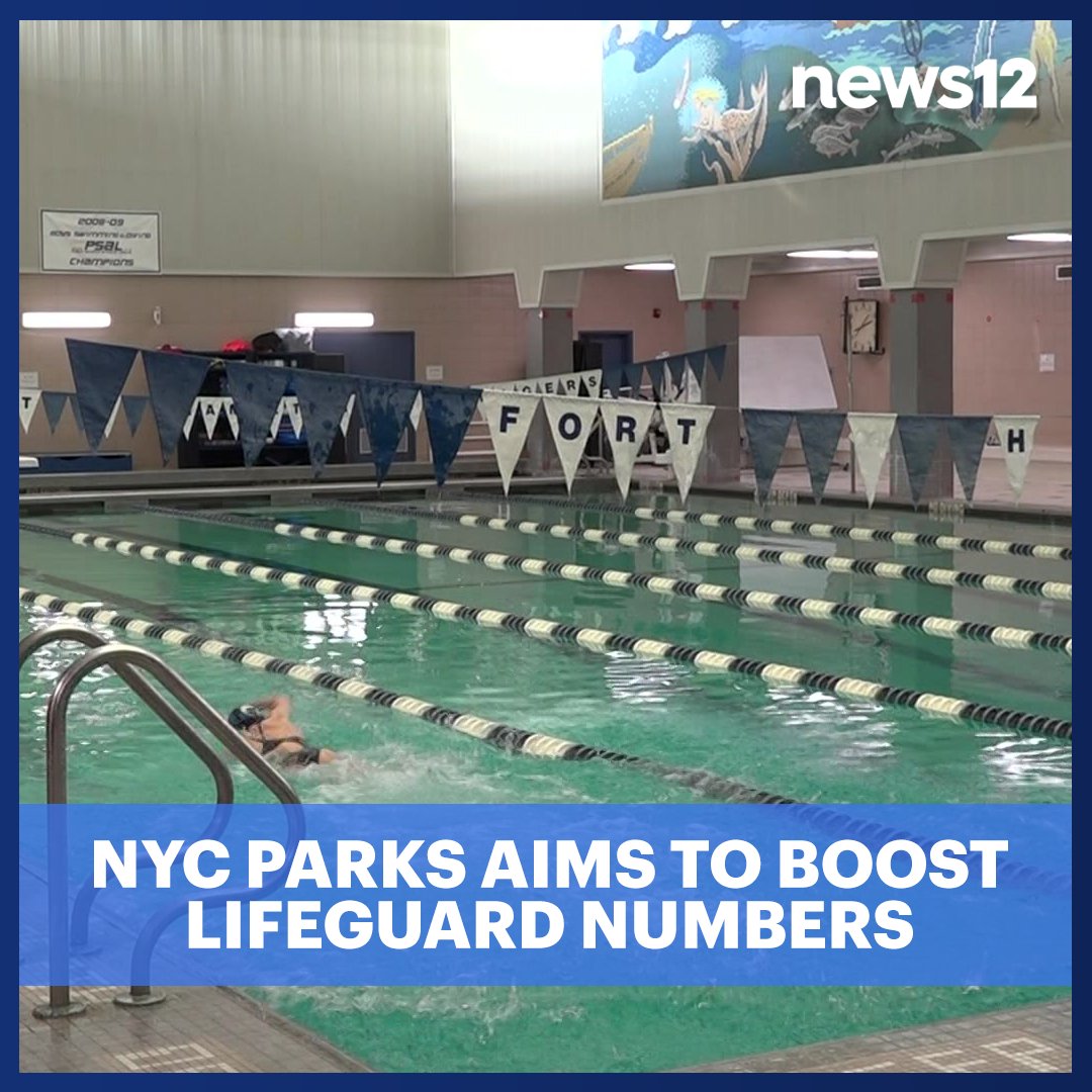 News12BK's tweet image. LIFEGUARD SHORTAGE: After a staggeringly low lifeguard count this past summer, #NYCParks his holding citywide #lifeguard qualifying tests.
bit.ly/49pb9CR