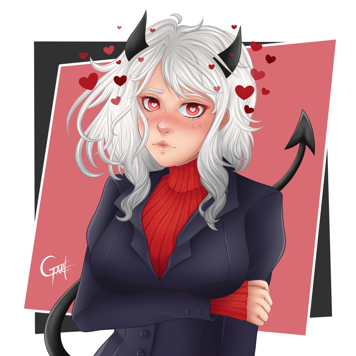 Hello! ✨ This is a drawing of Modeus, from Helltaker🔥 that I made on May 17, 2021. 🎨

#Modeus #ModeusHelltaker #HelltakerModeus #Helltaker #Videogame  #HelltakerFanart #Ilustration  #DigitalART #DigitalIlustration #Drawing #DigitalArtist #ChileanArtist #WacomIntuos