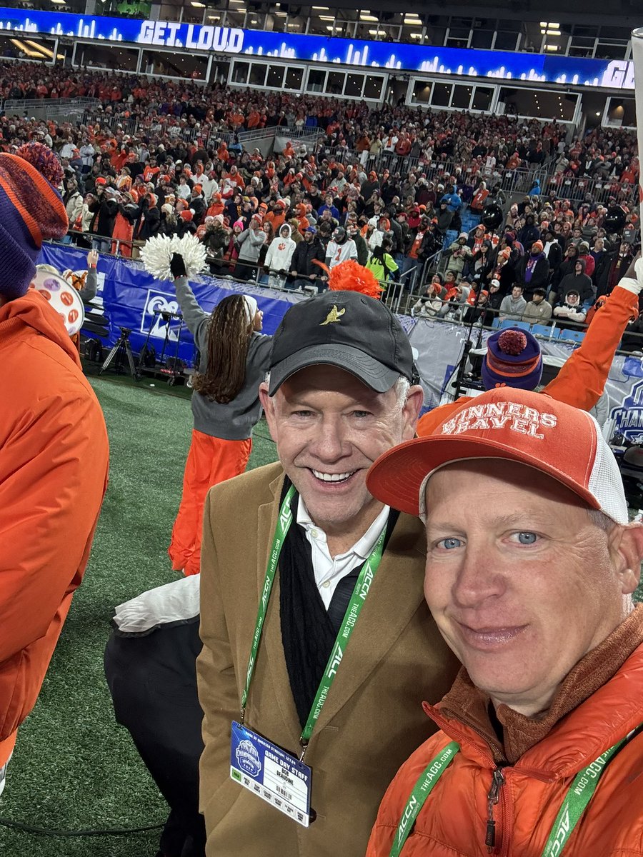 Had a blast at the ACC Championship! My WHO friends <a href="/JustinBatt/">Justin Batt</a> and <a href="/bob_beaudine/">Bob Beaudine</a> and I enjoyed faith, fun, football, and fellowship. They even helped me find some forgiveness. Amazing day. Winners Travel baby