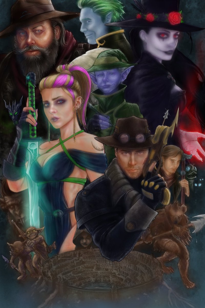 Cool, finished my first go-around with airbrushing and now starting in on the color pencils.

#art #artpost #wip #dnd5e #dnd #wotc #characterart #dungeonsanddragons #ShackledCity #digitalart #clipstudiopaint