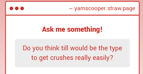 yamscooper's tweet photo. 100% yeah. he has crushes for a long time (until he either gets with them or they tell him decisively to fuck off and he will bc he #respectswomen) but all of the reasons for his crushes would be largely superficial and more of a parasocial thing than a product of real deep love https://t.co/42g1QCRekq