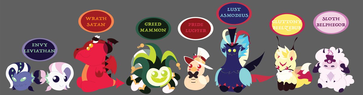 DemoncatBandit's tweet photo. check these cuties out.
#HazbinHotel #HelluvaBoss #LuciferMorningstar #mammon #Asmodeus #Beelzebub #satan #leviathanhelluvaboss #Belphegorhelluvaboss https://t.co/kGprmKABDj