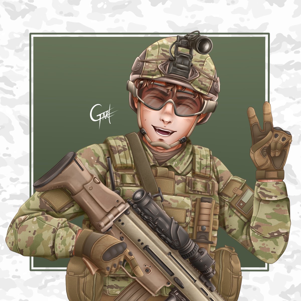 Hello! 🍃 I have made this drawing of an Original Character (OC) that I have created, his name is Alex 💖 ✨ I hope you like it! 🎨

#AnimeDrawing #AnimeArt #OriginalCharacter #OC #Soldier #Military #Militar #Ilustration #DigitalART  #Drawing  #ChileanArtist #WacomIntuos