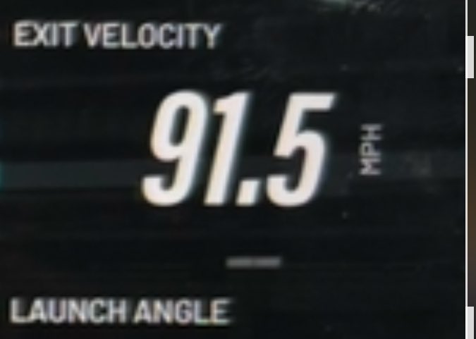 KurtisHBaseball's tweet photo. New exit velo of 91.5 with a wood bat off a pitching machine. Have met my goals for bench deadlift and now exit velo. Thanks for everyone supporting my journey! New goal is 95mph! I working hard to be like @bryce_boettcher! @Top100Sports @BradenPersian @jiggyball @ridgeroyals https://t.co/r5A36LuAXm