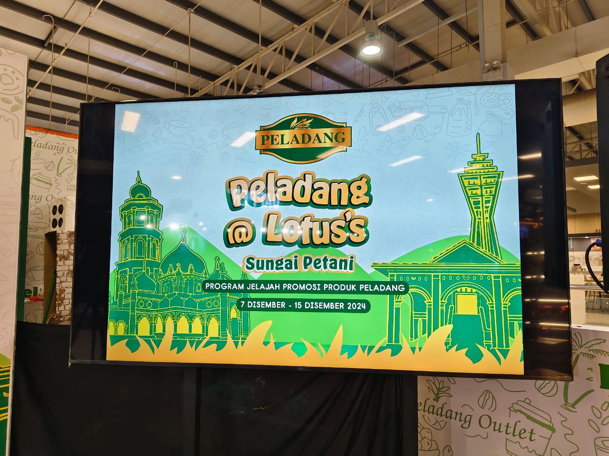 ppkpserai's tweet photo. Program Jelajah Promosi Produk Peladang@Lotus's Sungai Petani (Selatan)

📅 Tarikh: 7 hingga 15 Disember 2024 
⏰ Masa: 10.00 pagi - 10.00 malam
📍 Lokasi: Pasaraya Lotus's Sungai Petani (Selatan) Jalan Bakar Arang, Sungai Petani, Kedah. https://t.co/WJqSsh34k7