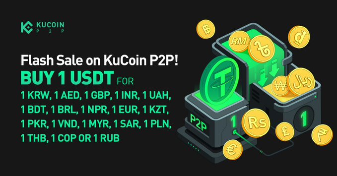 SyingWei96243's tweet photo. 🚨 Flash Sale on #KuCoin P2P!
Buy 1 #USDT for just 1 KRW, AED, INR, and more! Don't miss this exclusive offer—available until December 26! 📅
🔥 #KuCoinP2P #FlashSale #Crypto #Trading
👉https://t.co/mOB1OXF7ph https://t.co/yFkWunXOpZ