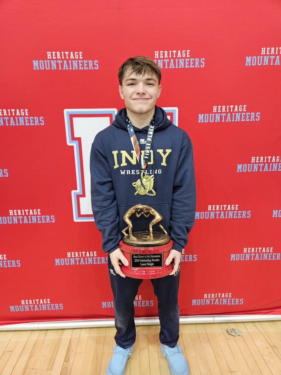 Hard fought weekend at the Beat Down!

138 Champ- Murk Romano
144 Champ- Riddeck Romano
157 Champ- Leo Roberts 

MOW- Riddeck Romano

Most total match points- Ryan Jenkins 

<a href="/wcsIHSathletics/">Independence Athletics</a> <a href="/SeWrestle/">SEWrestle</a> <a href="/TSSAA/">TSSAA</a> #ALLIndy