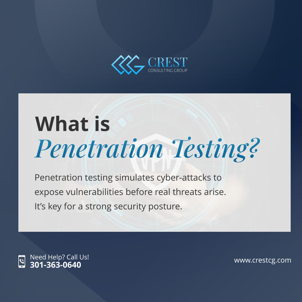 crestconsultgrp's tweet image. Curious about penetration testing? It’s a vital security tool that finds weaknesses before threats occur. Contact us to learn more! 

#PenTest #SecurityTool #ITAuditTraining #CyberSecurity #BeltsvilleMD
