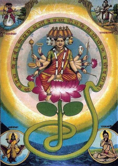 adithya's tweet photo. SANDHYAVANDANA - A TRUE INCIDENT OF REAL PRESENCE OF GAYATRI DEVI AND DIVINE BEINGS - Happened @VedaGhosham CLASS

@KanchiMatham @sringerimath @MahaPeriyavaX @haraharasankara @MahaPeriyava

Sandhyavandana is a real-live phenomenon of gaining spiritual blessings of divine beings. Here is what was told by one of our new students' father (Sri Hareeharan) in our first class @VedaGhosham

A few years back Sri Hareeharan happened to meet a person who was a Mystic, Meditation expert, Reiki Master and a Psychic reader. This gentleman is an Aura reader as well and after brief spiritual exchanges, asked if Sri Hareeharan does Sandhyavandana regularly. For which Sri Hareeharan replied in affirmative. Immediately the Aura master requested to see his Sandhyavandana procedure and Gayatri Japa (method of chanting Gayatri Mantra) in Sandhyavandana as prescribed in the Sandhyavandana Vidhi (procedure) as laid down by Dharma Shastras (Codes of conduct written by ancient Seers). So on one particular day, Sri Hareeharan invited the Aura Master to his house to show him a demonstration of the Sandhyavandana Vidhi as practiced in Dharma Shastras. 

Finally on a particular day, the Aura master arrived at Sri Hareeharan’s house. Sri Hareeharan requested him to wait so that he can have a bath and come. The Aura master was eager to see his entire procedure of Sandhyavandanam. Sri Hareeharan stepped out of the bathroom and the Aura master saw that his body’s aura had changed colour dramatically before and after bath - he was now emitting a bright, radiant light after his bath. As soon as he sat down and applied Vibhooti (holy ash) over his body, the radiance/aura from his body quadrupled, as noted by the Aura master. Then Sri Hareeharan lighted the lamp in front of the God. This Aura master could see many dark entities in the room getting sucked into the fire of the lamp like a vortex. As soon as Sri Hareeharan lighted Dhoop, from some dark pockets of the room, the corners of the room especially, dark forces fled out of the window from their hiding. 

While doing Sandhyavandana and chanting the mantra Apohista mayo bhuvaha and sprinkling water on oneself for self-purification, the Aura master could see, with each droplet of water falling on Sri Hareeharan’s head, thousands of diamond-like sparkles flying and bouncing from his head and enveloping him, multiplying his Aura manifold. The Vedas mention the 'Apohista mantra' as a high-level purificatory mantra. The Aura master was actually witnessing it all happening.

Then comes the most interesting part of Gayatri Aavaahanam (invocation of Gayatri in our heart). By saying “Gayatri Aavaahayaami” before the Gayatri Japa, we invoke Gayatri Devi to enter our heart, occupy the centre of the heart, sit there & accept our Japa (chant). As soon as Sri Hareeharan chanted this Aavaahana mantra & invoked Gayatri Devi, the Aura master saw a huge ball of light entering from the window and hitting Sri Hareeharan’s chest with intense force. For two minutes, the Aura Master was blinded by the radiance in the room and he could see nothing but incandescent bright light all over the room. Slowly he saw the outline of Sri Hareeharan’s body and slowly when he started concentrating on the brightest part of his body, the chest, he could clearly see in the centre of his chest Sri Gayatri Devi sitting on a Lotus with 5 faces, 10 hands & with all her weapons. He could also see the room filled with brilliantly shining divine beings hearing and rejoicing the prayers offered by Sri Hareeharan & staying during the entire procedure of Sandhyavandana till the Upasthaana (when we ask Gayatri Devi to return to her abode). He narrated this full experience to Hareeharan & mentioned that he is blessed indeed to witness a real Sandhyavandana procedure which is extolled in Vedas. Shastras mentioned thousands of years ago that Gayatri Devi truly comes & resides in our hearts during the Gayatri japa, if proper procedure is followed - Contd. (1/2)