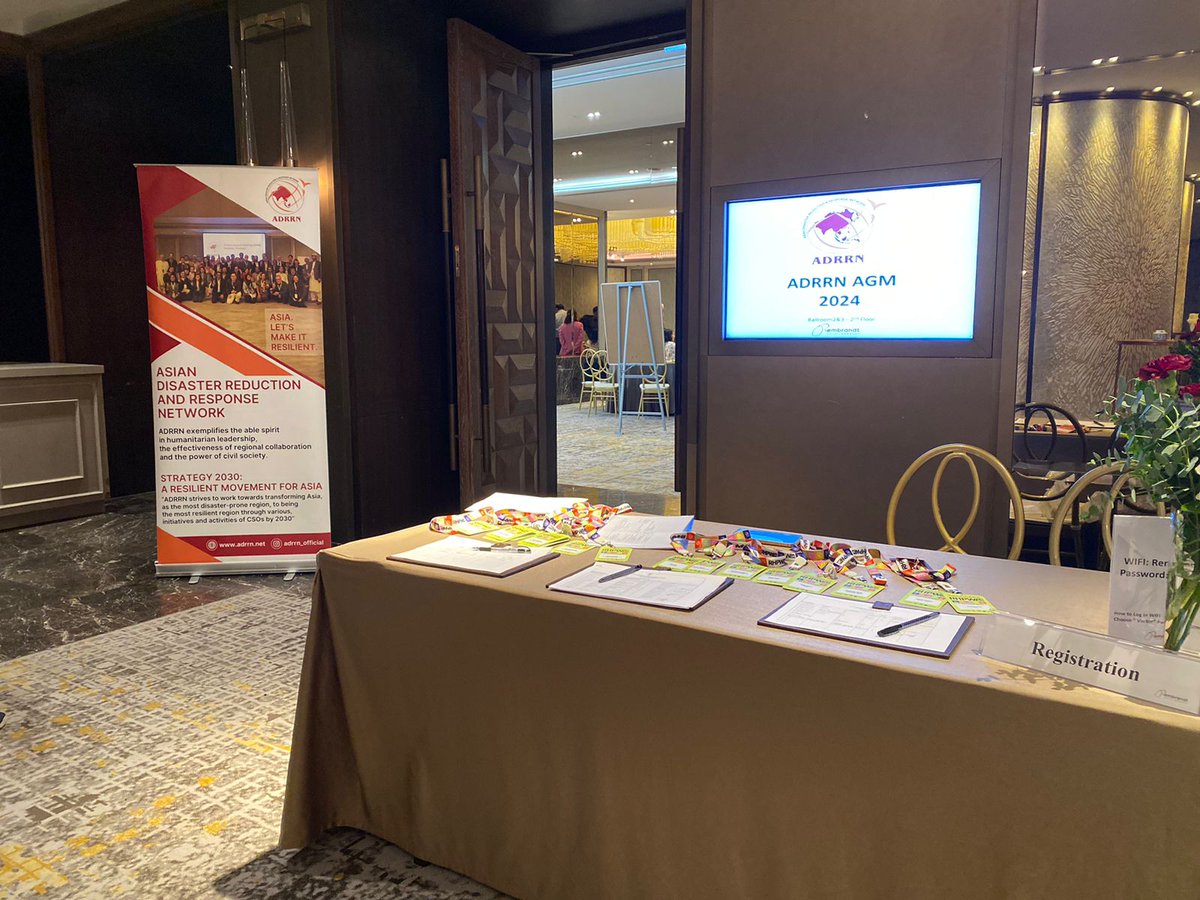 All set for 2024 Annual General Meeting.  We have planned a day of vibrant sharing learning &amp; conversations with the shared aim of making #AsiaPacific the most #resilient region. We look forward to welcoming old members &amp; new ones.  And stay tuned for some exciting new updates.