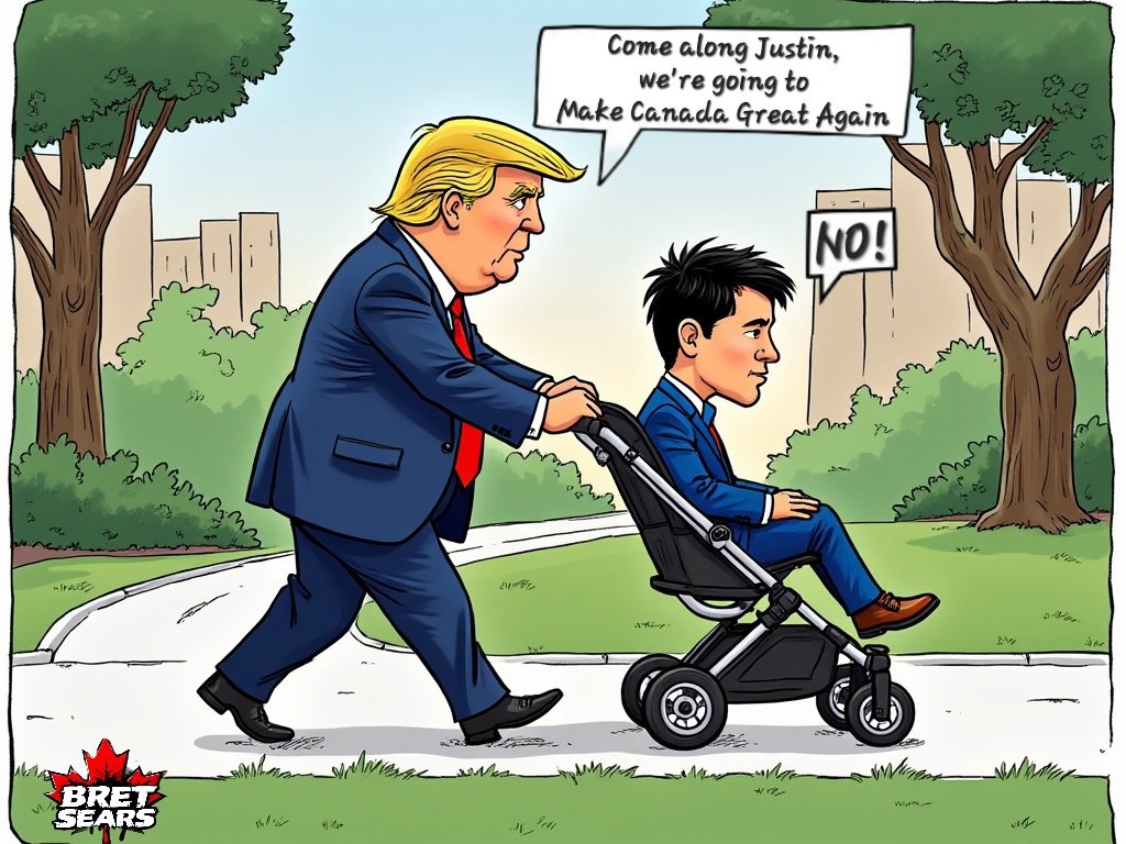 Bret_Sears's tweet photo. Uncle Donnie's being a meanie! https://t.co/NNtCpcJ1uP