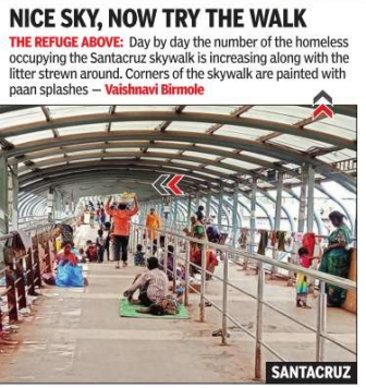 bombaylives's tweet photo. Dear @mybmc  @mybmcWardHE @mybmcWardHW  Can we please clean up all skywalks and  flyovers of Mumbai - pic @TOIMumbai  #Mumbai @Dev_Fadnavis https://t.co/T3nGlt2hX8