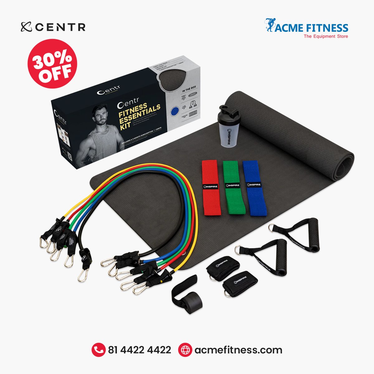 acmefitness's tweet photo. #centr #chrishemsworth #inspire #fitness #fitnesskits #recovery #essentialkits #core #gym #workout #acmefitness https://t.co/C1tvF9a9tE