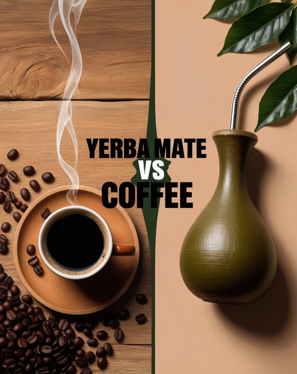 EspressoEscape0's tweet photo. Title: Yerba Mate vs Coffee: The Caffeine Showdown
Coffee lovers, meet Yerba Mate! ☕🍵 Discover the differences, health perks, and energy boosts in this ultimate caffeine battle. #YerbaMate #CoffeeLovers #CaffeineShowdown
https://t.co/70gvfqEcZF https://t.co/Nh0nvJ6WOB