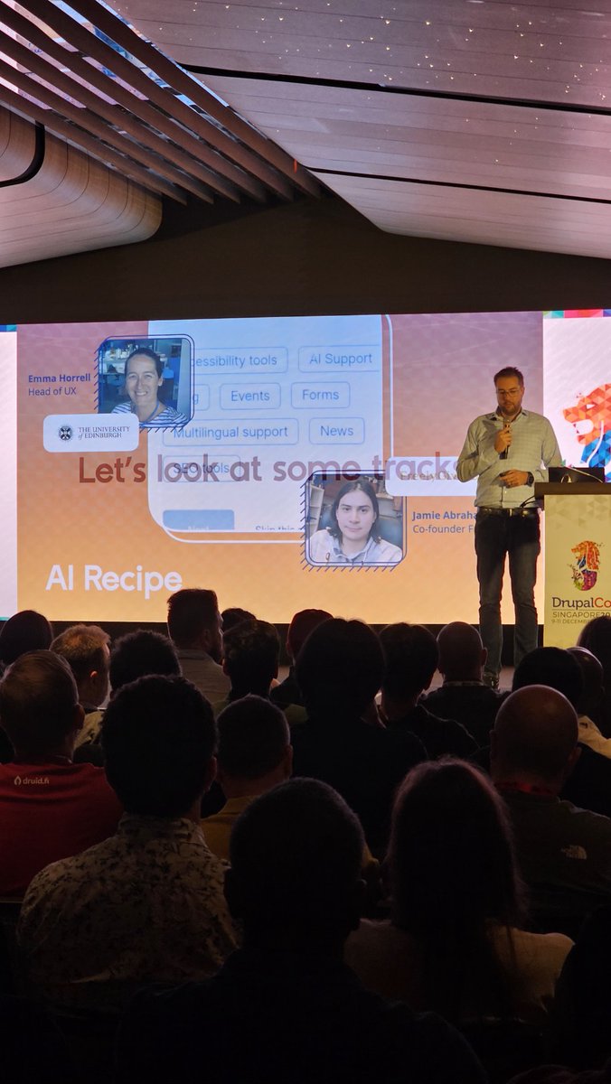 MutantMahesh's tweet image. Drupal AI Recipe are coming. Announced at @DrupalConAsia #driesnote #DrupalConAsia #DrupalConSingapore