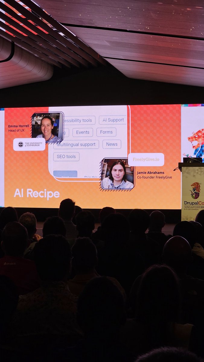 MutantMahesh's tweet image. Drupal AI Recipe are coming. Announced at @DrupalConAsia #driesnote #DrupalConAsia #DrupalConSingapore
