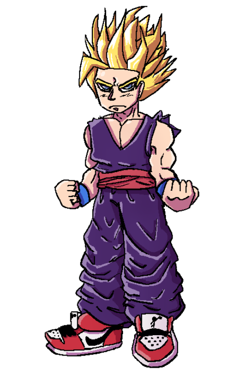 Derpydoo69's tweet photo. gohan more like goathan #gohan #dbz #dragonballz #dragonball #songohan https://t.co/msSipozSQG