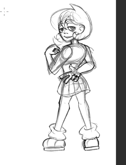 CoffeAndCocoa's tweet photo. Estaba trabajando en el diseño de un personaje y termine haciendo un derki con faldita, enfin #drukiblu https://t.co/Yb5YAhjQON